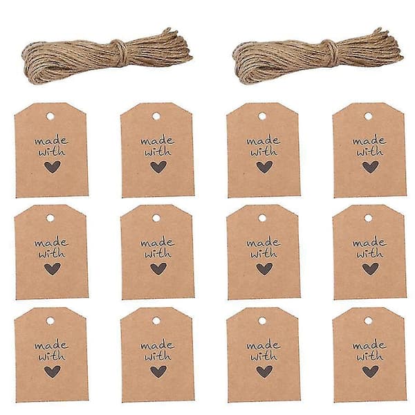 100 st Presentförpackningsetiketter