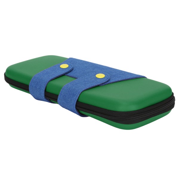 Spillveske for Switch, Hard Shell, Slitesterk, Dobbel Glidelås, Bærbar EVA Spill Oppbevaringsveske, Grønnblå for Switch