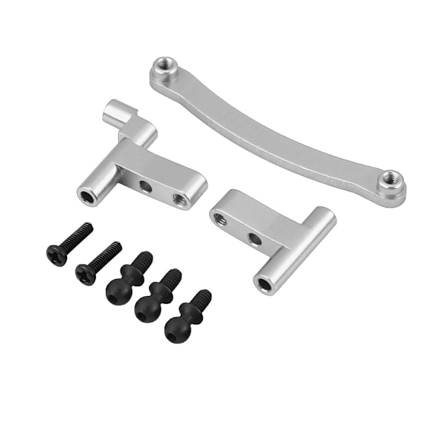 Styrserverspärr komplett montering i aluminiumlegering för FS Monster 1/18 skala RC-truck (Silver)