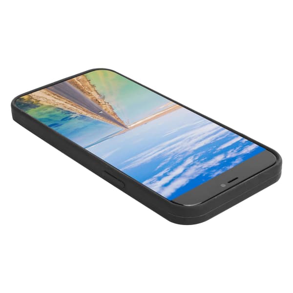 Flydende Silikone Stødsikkert Telefoncover til iPhone 12 Pro Max Sort