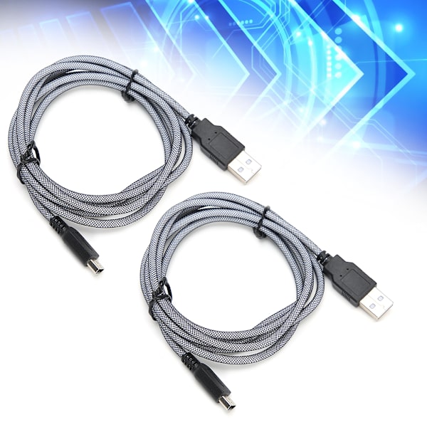 2 st 1,5 m PVC värd Micro USB laddningskabel Hållbar passform för Nintendo New 3DSXL NDSi 2DS