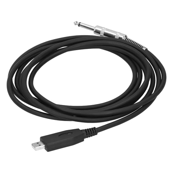 USB till 6,35 mm Gitarrkabel 2m Audioadapter Plug Play-kontakt