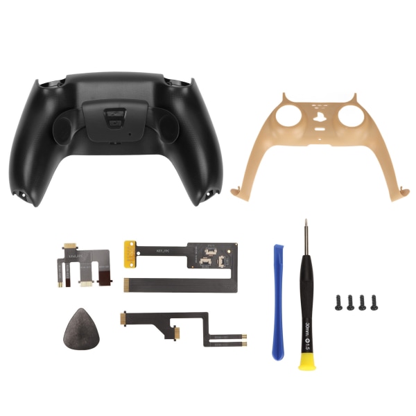 Spilcontroller Back Button Attachment Professional Mapping Burst Gamepad Dobbelt Back Button til PS5 Controller Sort