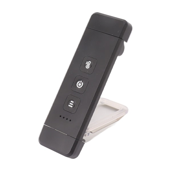 Ultratynd USB-opladelig Klips-på-boglampe: 3 Lysstyrkeindstillinger, Alsidig Mini Læselampe i Sort
