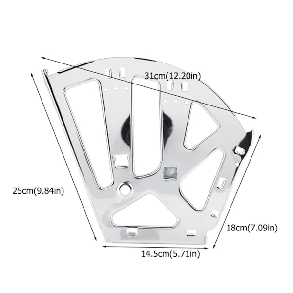 2-pak Rustfrit Stål Skabshængsler til Sko Skuffer - 3-lags Drejehylde Udskiftningsbeslag
