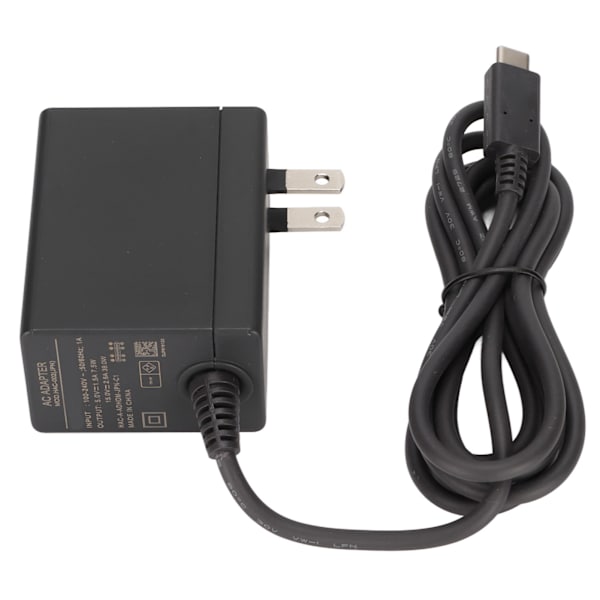 Strømadapter til Switch, Bærbar Hurtig Opladning Spilkonsol AC Adapter til Switch 100‑240V US Stik