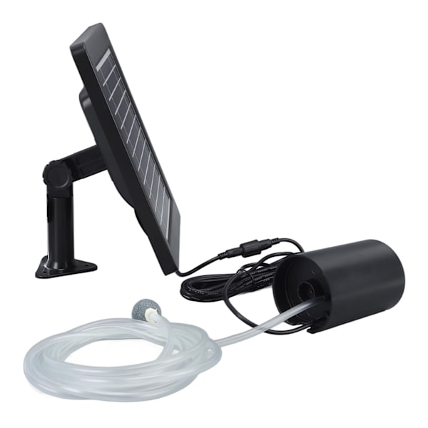 Solcellsdriven Luftpumpssats 6V 4W Solpanel Justerbar Vinkel 3 Arbetslägen Solsyre Luftpump för Akvarium Damm
