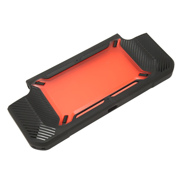 Beskyttende deksel for spillkonsoll TPU, fallbeskyttelse, beskyttende etui, varmespredning, bakdeksel for Switch, svart rød