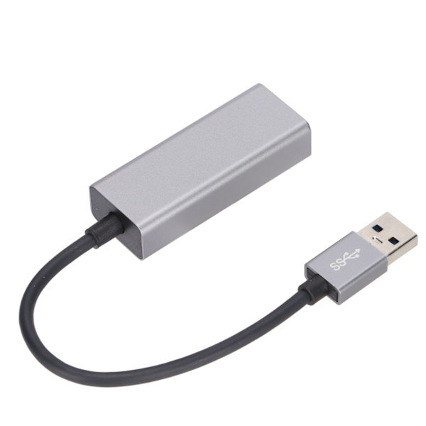 USB 3.0 Ethernet-adapter i aluminium, kablet Gigabit Ethernet-nettverksadapter, kompatibel med Switch, bærbare PC-er