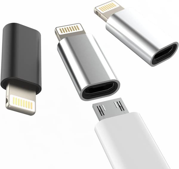 [02]Micro USB til Lightning-adapter (3-pakning)