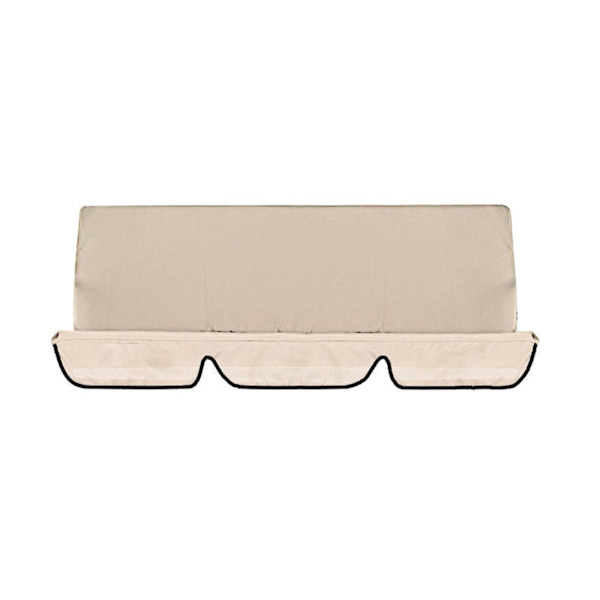 Utomhus gungstolsskydd dammskydd solskydd - beige (150*50*10cm) 190T silverbelagd