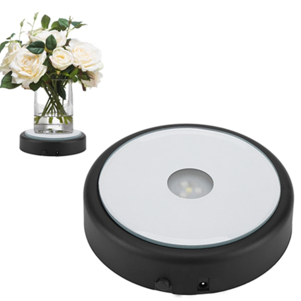 Flerfärgad 3D LED-lampbas för kristallglaskonstvisning