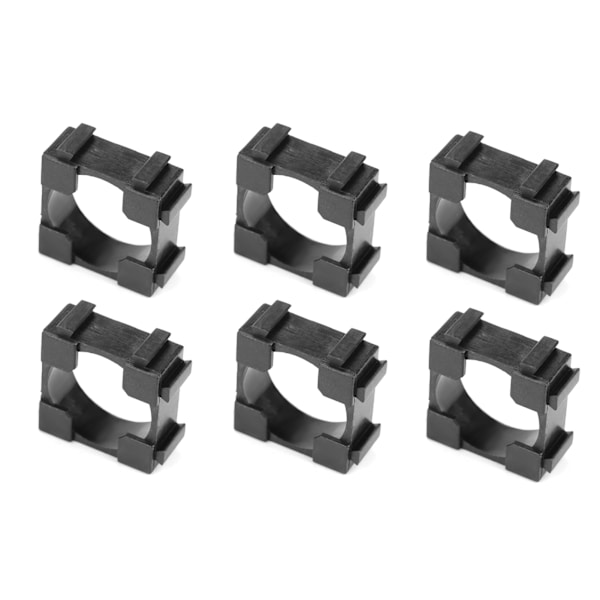100 stk 18650 Li-ion Batteriholdere - Sylindriske Batteripakkebraketter for Enkel Oppbevaring og Montering