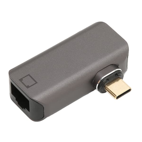 RJ45 til USB C Magnetisk Adapter 24Pin Hurtiglading Dataoverføring for Telefon Laptop