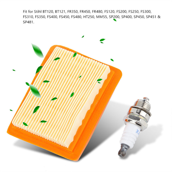 Korjaussarja ilmanpuhdistimen sytytystulppa Stihl FS120 FS200 ja FS250 ruohonleikkureille