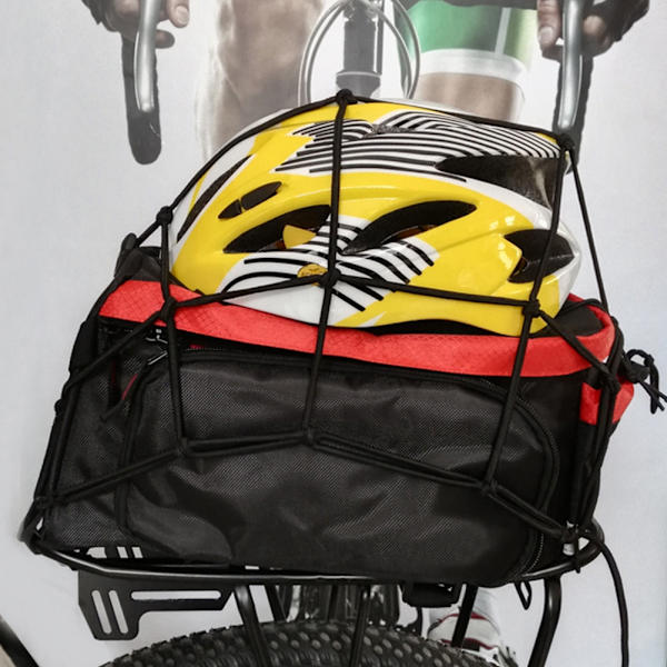 Motorcykel- og cykelbagagenet med 6 kroge - Holdbart mesh-net til sikker opbevaring