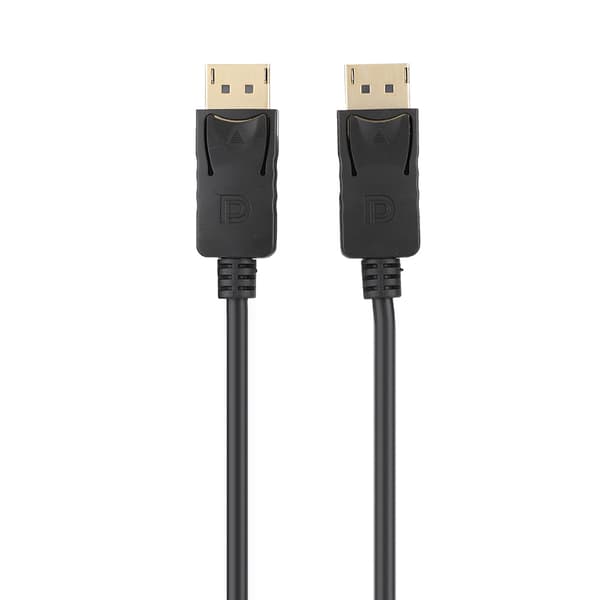 1,8M DisplayPort til DisplayPort Kabel DP 1.2 Adapter Sort til PC Skærm