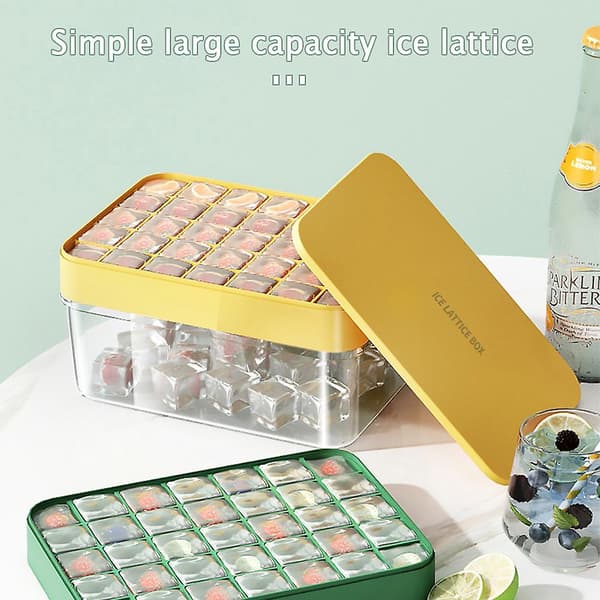Stor kapasitet isbitbrett sjablong med lokk Isbitboks Isbitform Milky White Five Piece Set