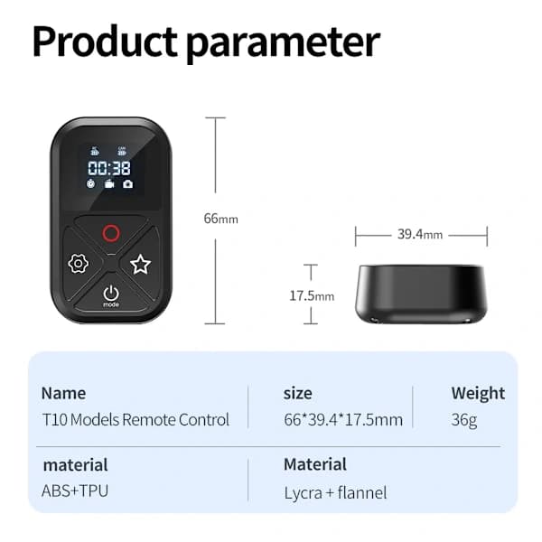Kompatibel med GoPro Hero 11 Bluetooth-kamerakontroll