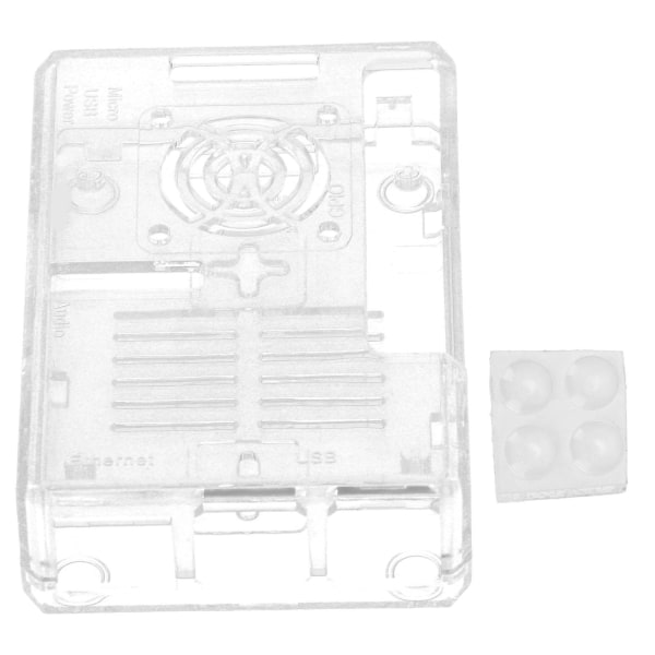 Gennemsigtigt etui til Raspberry Pi ABS-cover Beskyttende gennemsigtigt kabinettaske til Raspberry Pi 3