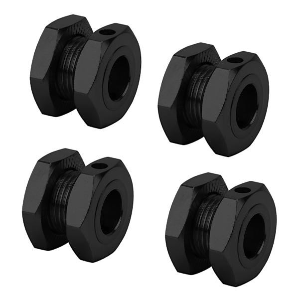 4 kpl RC-pyörän kuusiokoloavaimen 17 mm alumiiniseospyörän kuusiokololiitäntäpaketti HSP 1/8 RC-autolle Musta
