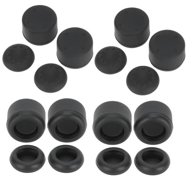 4-pack Silikon Tumgrepp Skydd för PS4 PS5 Kontroller Joystick Kåpa