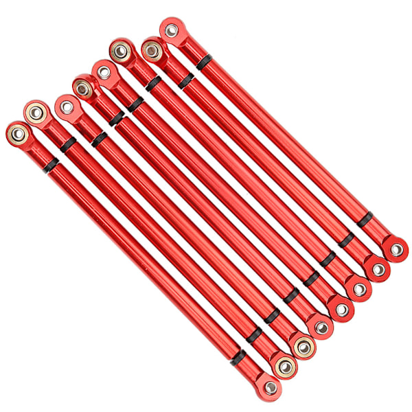 8 stk Røde Aluminium Legger for SCX10 1/10 Skala 313mm Akselavstand RC Crawler Bil