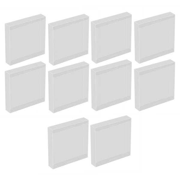 10 st Transparenta Patronfodral Skyddande Etui för Nintendo Game Boy GBA Boxade Spel