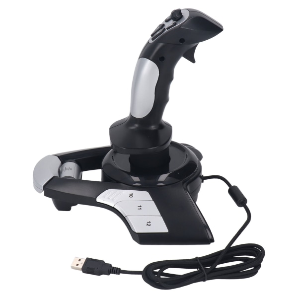 Flykontroll for flysimulator, 3D USB-tilkoblet, med vibrasjonsfunksjon