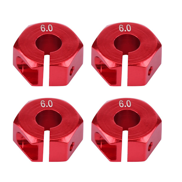 12mm Universal Hjulhexnavadapter för HSP Sakura 1/10 RC-bil (6mm, Röd)