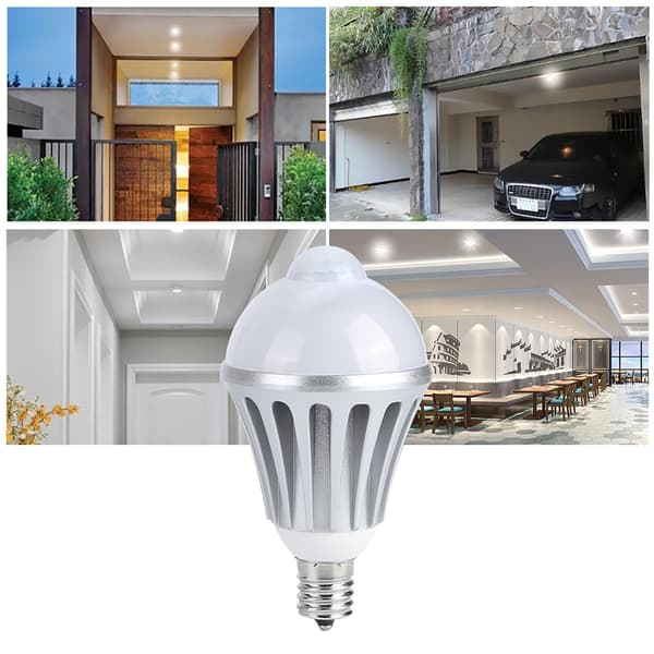 E17 AC85 265V 9W Rörelsesensor LED-lampa för Sovrum Korridor