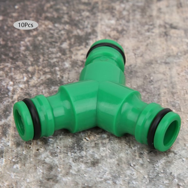 10 stk. 3-vejs Kobling Vand Slange Fitting Y-forbindelse Adapter Kobling til Havevanding
