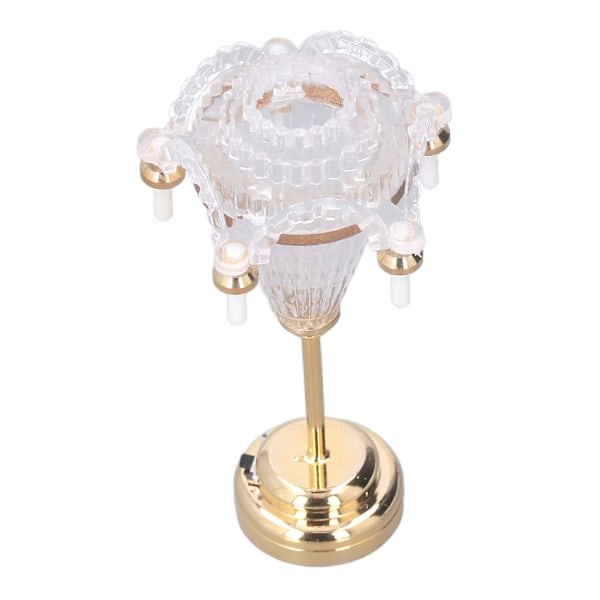 1:12 Skala Europeisk Retro Miniatyr Lysestake Lampe - Utsøkt Dekorativt Dukkehus Tilbehør