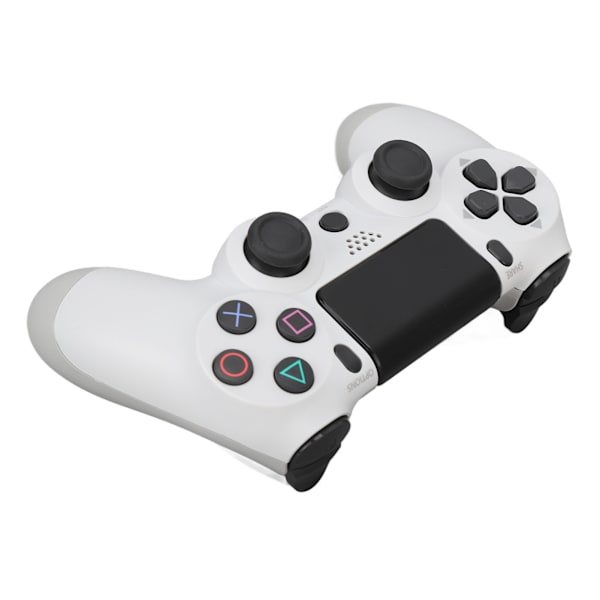 Trådløs Spilkonsol Multifunktionel Dobbelt Vibration Bluetooth Gamepad til PS4 Spilkonsoller Hvid