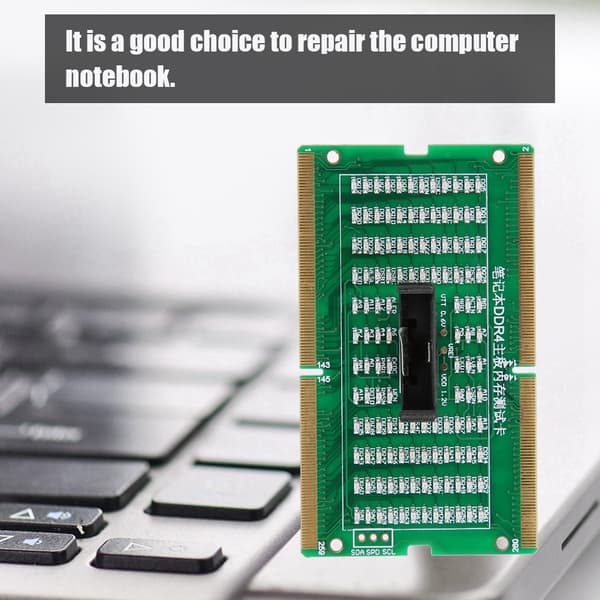 SO DIMM Analyzer Diagnostisk Tester til PC Laptop Desktop DDR2 DDR3 DDR4 med LED-lys
