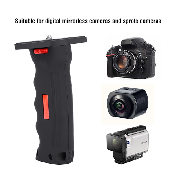 Portabel 1/4' Skruvförlängning Handgrepp för Canon & Nikon Kameror
