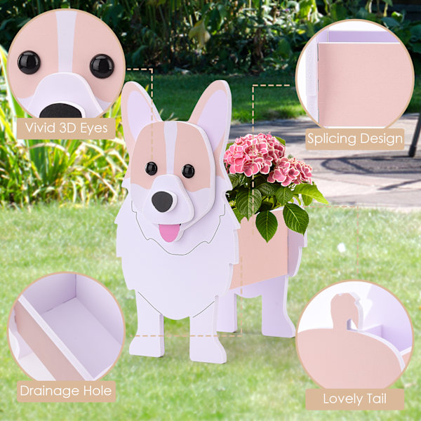 (Doberman Planter-Liten) Unik Husdjursplanter Hundplanter