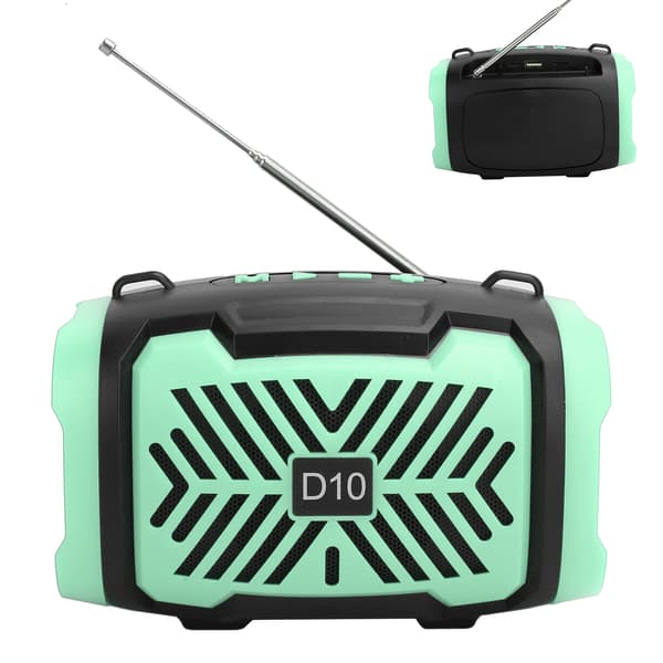 D10 Bluetooth 5.0 langaton kaiutin USB FM-valonauhalla ja mikrofonilla