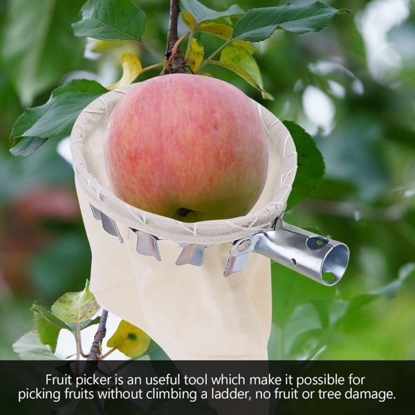 Fruktplockarhuvud Korg Fruktplockningsverktyg Fruktfångare för skördeplockning av äpplen