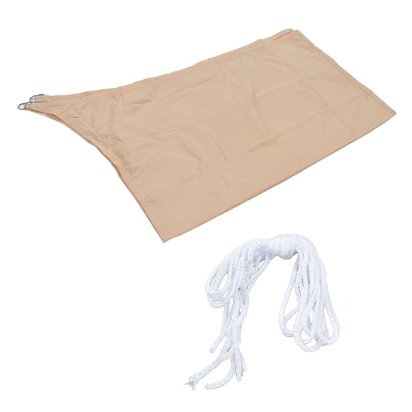 Solskydd 2x3m Fyrsidig Beige Slitstark Hållbar Polyester Vattentät Brett Användbar Bärbar Lätt Solsegel