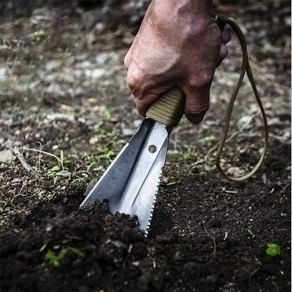 Bærbar Foldbar Spade Multifunktionel Udendørs Gadgets Haveværktøj til Camping Vandreture Havearbejde