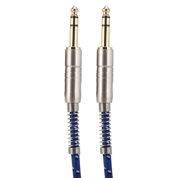 6,35 mm hann til hann rett lydkabel stereoadapterledning 1 m