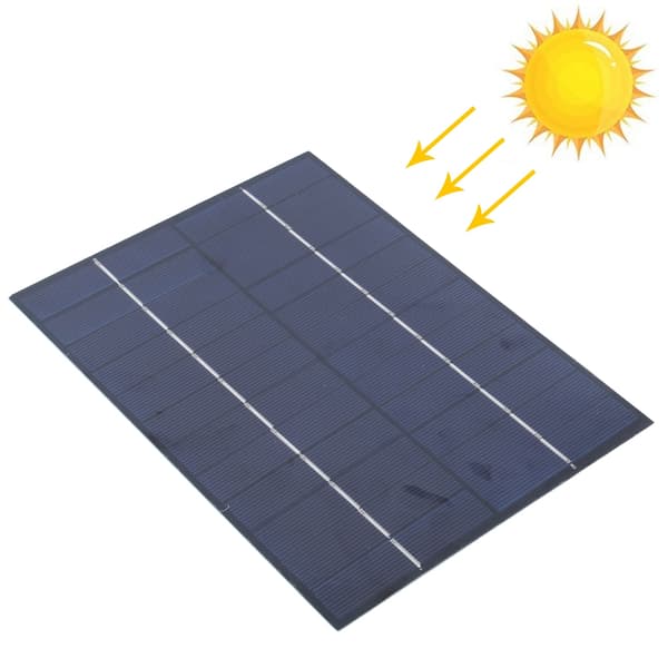 5.5W 12V Polykrystallinsk Solpaneloplader Special Board 5521DC Output