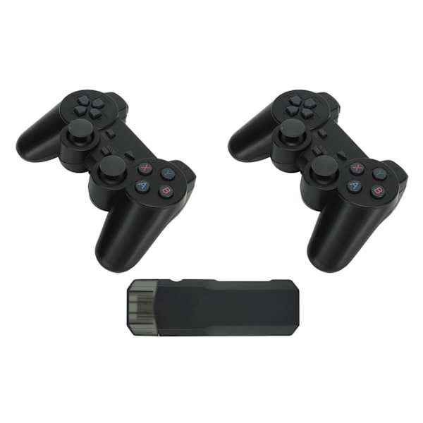4K Videospelkonsol Olika Spel Trådlös Joystick Spelsystem för Dubbla Spelare Engelska 32G