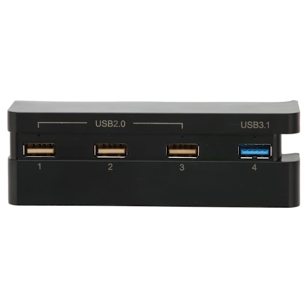 USB-hub med høy hastighet, 4 porter, USB 3.1 og 2.0, USB-forlengelseslader for PS4 Slim spillkonsoll