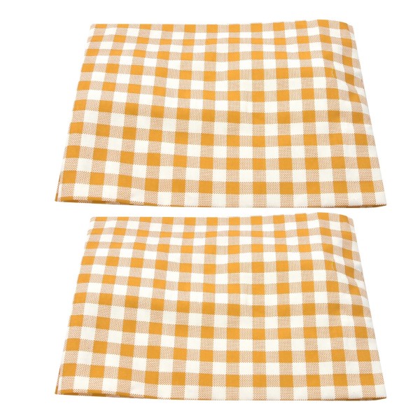 2 st Grid Design Anti-UV Bilskydd för Sidofönster med Sugkoppar, Gult Rutnät