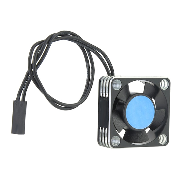 Metal 504 Motor ESC Køleblæser Varmesænke RC Bil Tilbehør Opgradering Dele (Sølv Sort)
