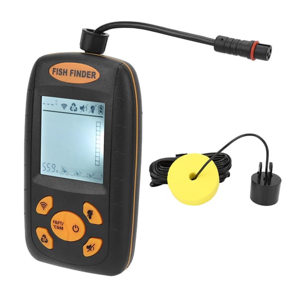 Fish Finder LCD-skærm Sonarsensor Håndholdt Bærbar til Kajak Båd Søfiskeri