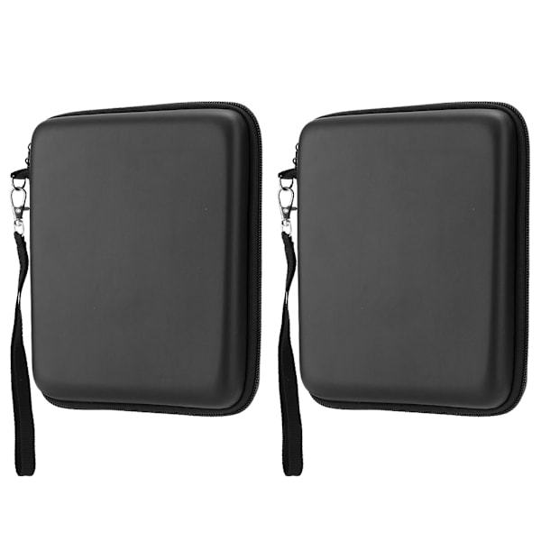 2 stk EVA Hard Package Case Oppbevaring Bærbar Veske Beskyttende Etui med Snøring for 2DS Svart