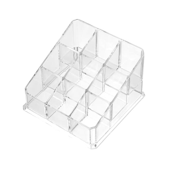 Multi-gitter Klar Læbestiftboks Stor Kapacitet Desktop Makeup Display Stand til Hjemmet 24 Grid Small Size
